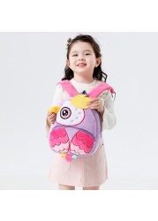 Fashion Children's School Bags 3D Cartoon Print Plush Kids Backpack Kindergarten Boys and Girls School Bags Mini Backpack Book Bag