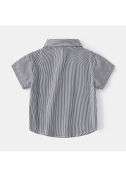 Striped Boys Summer Boys Shirts Cotton Fabric Toddler Tshirt Children Tops Children's Clothing For Kids