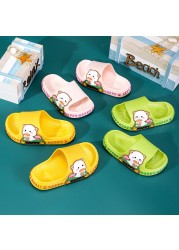 Children's slippers summer cartoon cute anti-skid soft bottom small children's room bath boys and girls home baby cold slippers