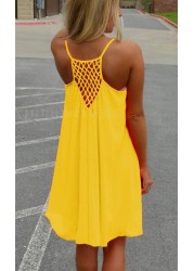 Summer Sexy Halter Neck Mini Sundress Solid Color Women Casual High Style Club Party Dresses Beach Wear