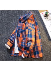 2022 New High Quality Boys Casual Long Sleeve Plaid Button Down Shirt Classic Casual Shirt For Kids (6-16 Years)