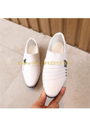 Autumn boys leather solid color soft bottom kids performance fashion rivet boys dress shoes