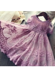 Spring and summer girls lace dress adorable cute baby dress