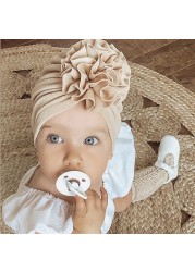 Baby Headbands Baby Headwear Toddler Flower Turban Hats Babe Caps Elastic Kids Bonnet Hair Accessories