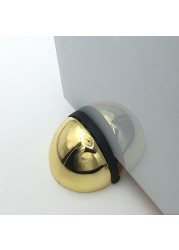 Hidden Stainless Steel Rubber Door Pad Non Punching Door Sticker Holders Catch Floor Mounted Nail-Free Door Stops