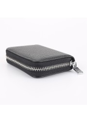 New Luxury Classic Women Bag Brand Fashion Sheepskin Business Card Holder Genuine Leather Credit Card Holder