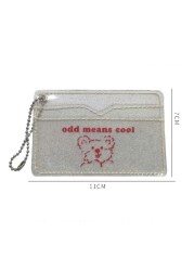 New Fashion 2 Bit Transparent Waterproof PVC Women Girls Card Case Business Card Holder Men Credit Card Bag ID Card Small Wallet