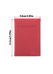 For Women Men Zipper Passport Cover Protective Cover Fashion Passport Case Organizer Card Holder Passport Holder With Zipper