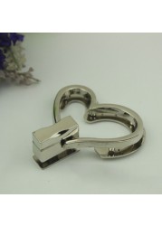 Fashion Heart Shape Bag Lock Clasp Metal Turn Lock Buckles DIY Handbag Shoulder Bag Purse Handbag Hardware Bag Accessories