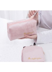 Women Multifunctional Travel Cosmetic Bag Zipper Makeup Bags Cosmetic Organizer Durable Storage Color Makeup Case Toiletry Kit