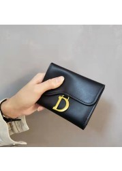 2021 new designer famous brand D style ladies wallet leather card bag all-match temperament women handbag