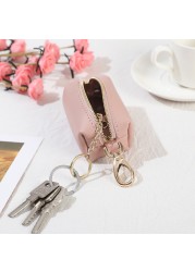 Women Zipper Keychain Wallet Car Key Case Ring Case Coin Pocket Key Organizer 2020