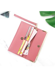 High Quality Women Wallet Anti theft Leather Wallets For Woman Long Zipper Large Lady Clutch Bag Female Purses Card Holder purse