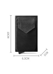 Aluminum ID Card Holder, Business, Metal, for Men, Radio Frequency