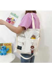 Women's Bag Crossbody Handbag Female Shopper Fashion Simple Quality Bolsas Korean Designer Shoulder Canvas Bags For Women Tote