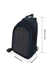 solar backpack outdoor camping hiking backpack solar panel charging travel hiking cycling school bag