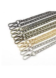 1PC 120cm DIY Chain Strap Handbag Shoulder Chains Crossbody Replacement Straps With Metal Buckles Purse Bag Accessories