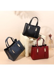 New Leather Women Bag Classic Fashion Atmosphere Ladies Bag Large Capacity Messenger Shoulder Bag Mother Bags