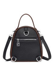 Fashion Vintage Leather Women Shoulder Bag Backpack Multifunctional Luxury Handbag Women Messenger Bags Female Crossbody Bags