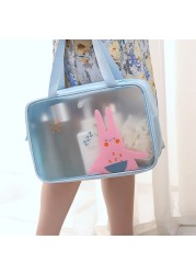 1PC PVC Women Cosmetic Bag Large Capacity Makeup Bag Waterproof Transparent Cosmetic Organizer Storage Bag Clear Cosmetic Bag