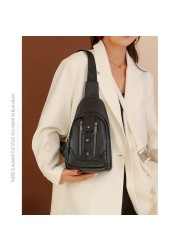 New popular trends in 2022 ladies party suit inner zipper inner pocket shoulder bags PU material luxury chest bag for girls