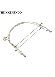 Thinkthendo 1pc Metal Half Frame Round Kiss Clasps Lock Purse Handbag Handle Clutch