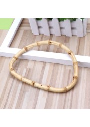 New 1pc D Shape Bamboo Bag Handle For Handmade Hand DIY Tote Purse Frame Making Bag Hanger Accessories Parts