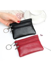 Fashion Leather Women Wallet Clutch Business Zipper Coin Purse Female Short Small Brand New Design Soft Small Card Cash Holder