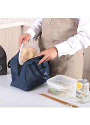 Lunch Bag Thermal Insulated Lunch Box Tote School Office Portable Cooler Bento Pouch Lunch Container Food Storage Bags Handbag