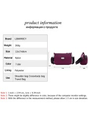 New Fashion Ladies Small Shoulder Bag Mobile Phone Bags 2022 High Quality Nylon Solid Color Women Messenger Bags Wallets Bolsos