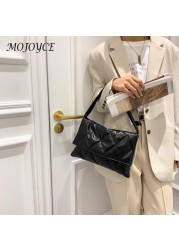 Fashion Women's Underarm Bag Diamond Lattice Leather Flap Shoulder Bag Summer Trend Exquisite Bag Casual Female Designer Bag