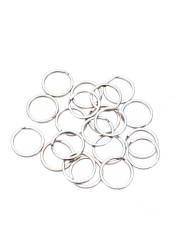 100pcs Webbing Bag Webbing Dog Chain Buckles 25mm Stainless Steel Key Hole Ring Keychain Wholesale Snap Clasp Clip O Rings