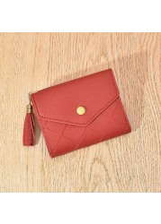 Casual Business Card Holder PU Leather Small Card Holder With Zipper Valentine's Day Gift For Boyfriend