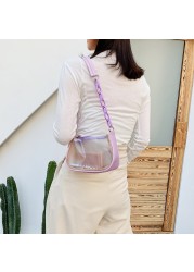 2022 year popular plastic bag transparent method rod bag new fashion jelly bag ins foreign style armpit shoulder bags for women