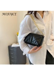 Women's PU Leather Chain Messenger Bag New Solid Color Flap Crossbody Bag Ladies Designer Handbags Summer Trend Bags For Women