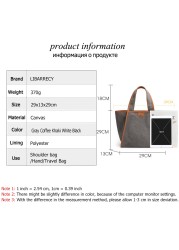 2022 New Women Shoulder Bags Fashion Solid Color High Quality Canvas Ladies Handbag Casual Women Tote Bag Purse Bolso Mujer