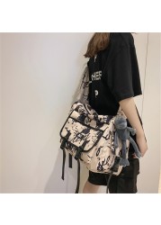 Cute Pendant Design High Quality Nylon Ladies Fashion Shoulder Bag Paneled New Design Women Student Bags 2022 New Messenger Bag