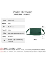 New Solid Color Ladies Shoulder Bag 2022 Fashion High Quality Nylon Women Messenger Bags Large Capacity Student Bag Bolso Mujer