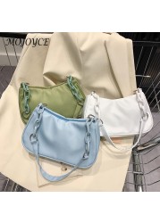 Solid Color Crescent Shape Shoulder Bag Elegant Women Large Casual Small Handbag Leisure Purse Bag for Women