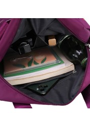 Retro Large Capacity Oxford Messenger Bag Contracted Joker Leisure Travel Bag For Women Zippers Hobos Preppy Style Shoulder Bag