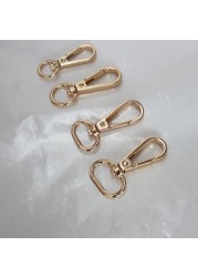 5 قطعة حقيبة حزام من المعدن مشبك قطب الزناد مشبك قفل مشبك دوار المفاجئة هوك كليب Keychain بها بنفسك المفاتيح حلقة كيرينغ الحرفية حقيبة أجزاء الأجهزة