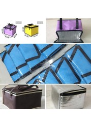 Foldable Large Cooler Bag Portable Food Cake Insulated Bag Aluminum Foil Thermal Box Waterproof Ice Package Lunch Box Delivery Bag