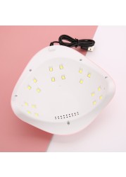 54W 18 Led Lights Nail Dryer UV Curing Lamp Nail Polish Gel Ice Povision Varnish Lamp Auto Sensor Nail Art Manicure Tool