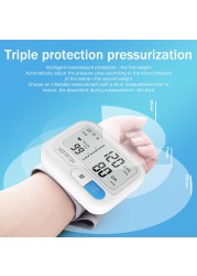 Yongrow Automatic Digital Wrist Blood Pressure Monitor Sphygmomanometer Tonometer Heart Rate Pulse Meter BP Monitor