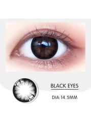 Myopia Degree Contact Lens Big Black Eyes Colored Contact Lenses Prescription Contact Lenses Natural Cosmetics Dioptra Eye Yearly Use 2pcs/pair