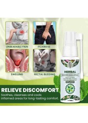 30ml 100% Natural Herbal Hemorrhoids Spray Powerful Hemorrhoid Treatment Agent Relieve Anal Pain Hemorrhoids Spray