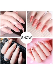 Poly Extension Gel Set 5/2pcs Acrylic Gel Kit Clear Camouflage Color Nail Tip Shape Crystal UV Gel Slice Brush Nail Art Tools