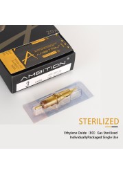 Aspiration Golden Shield Tattoo Cartridge Needles RL Disposable Sterilize Safety Tattoo Needle For Cartridge Machines Control 20pcs