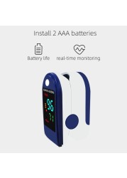 Portable Digital Fingertip Pulse Oximeter Blood Oxygen Saturation Meter OLED Display Fingertip Oximeter SpO2 Heart Rate Monitor