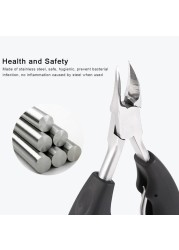 2021 Toe Nail Clippers Nail Correction Thick Ingrown Toenails Nippers Cutters Dead Skin Dirt Remover Pedicure Care Tool